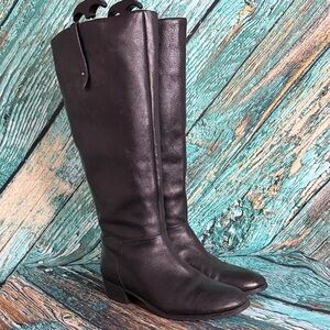 Crown Vintage Black Over the Knee Boots